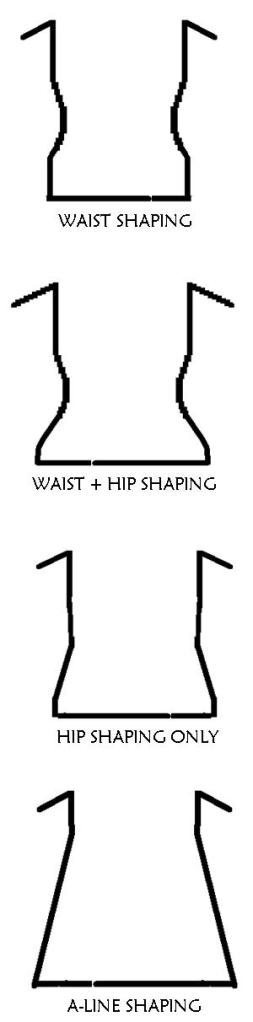 Waist &amp; hip shaping (2)